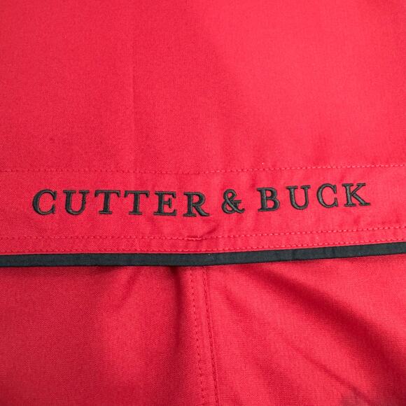 Briggs Equipment Jacket Cutter Buck Red Mens Size XL Full Zip Weathertec - Picture 13 of 15